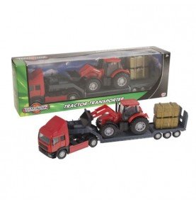 Traktoriaus transporteris Teamsterz, 10 cm, Red