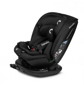 Automobilinė kėdutė Lionelo Bastiaan RWF I-SIZE, 0-36 kg, Black Carbon