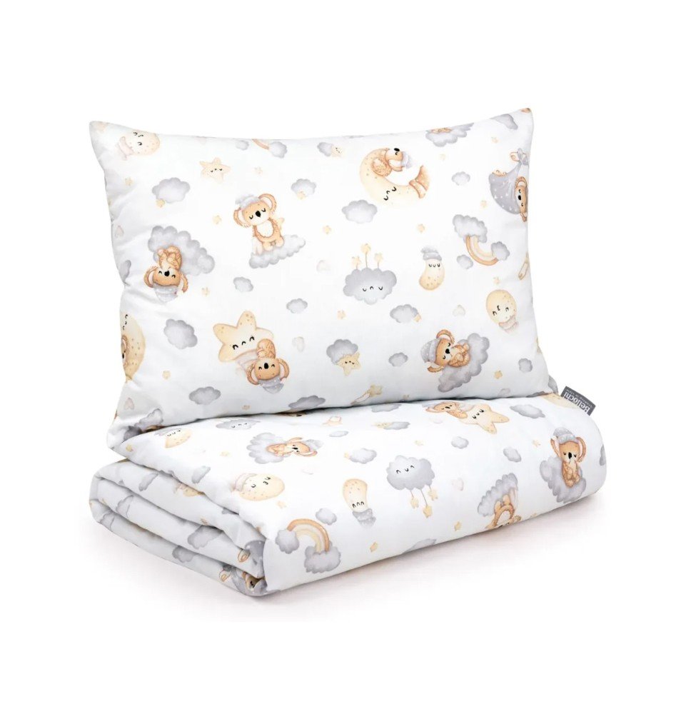 Pagalvės ir anklodės komplektas Bear Star, 100x135cm