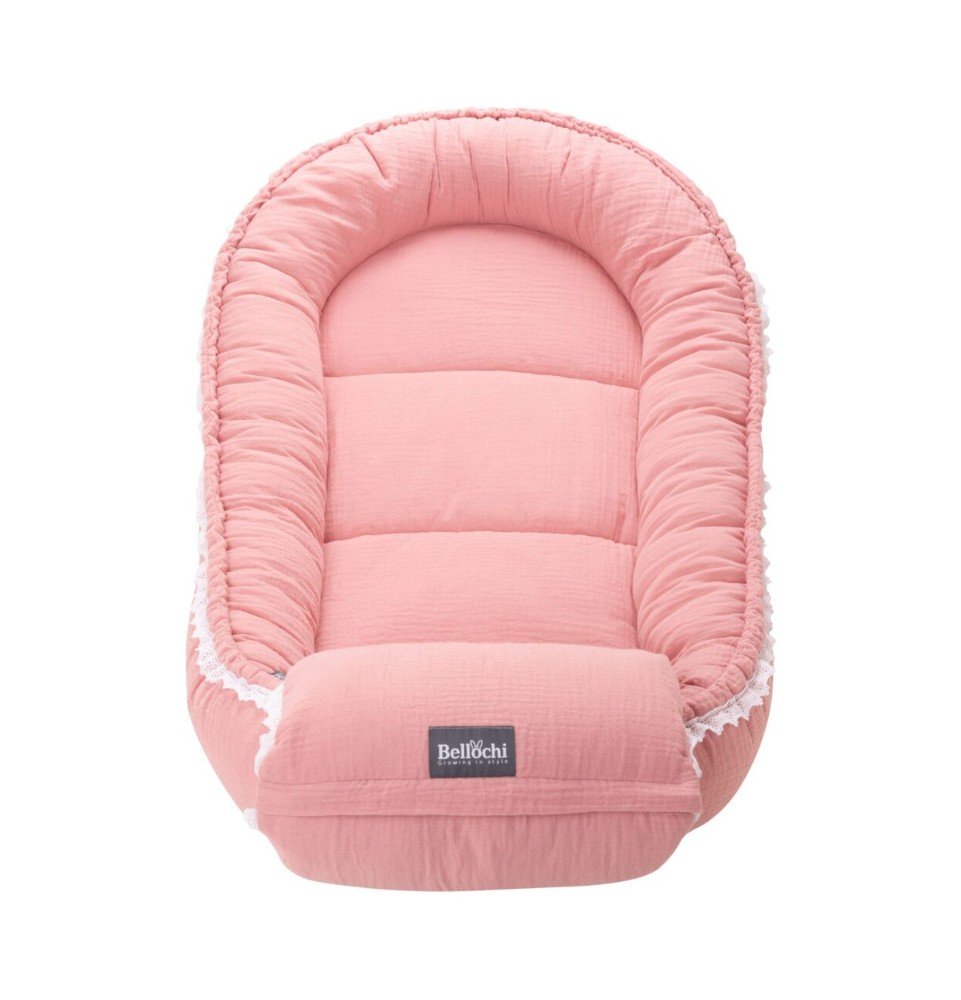 Kūdikio lizdelis Cuddly Muslin Pink