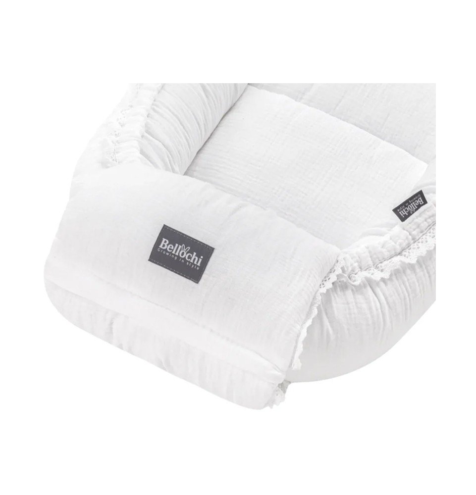 Kūdikio lizdelis Cuddly Muslin White