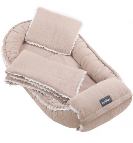 Kūdikio lizdelio rinkinys Muslin Beige