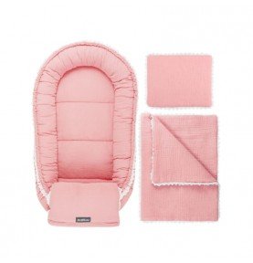 Kūdikio lizdelio rinkinys Muslin Pink