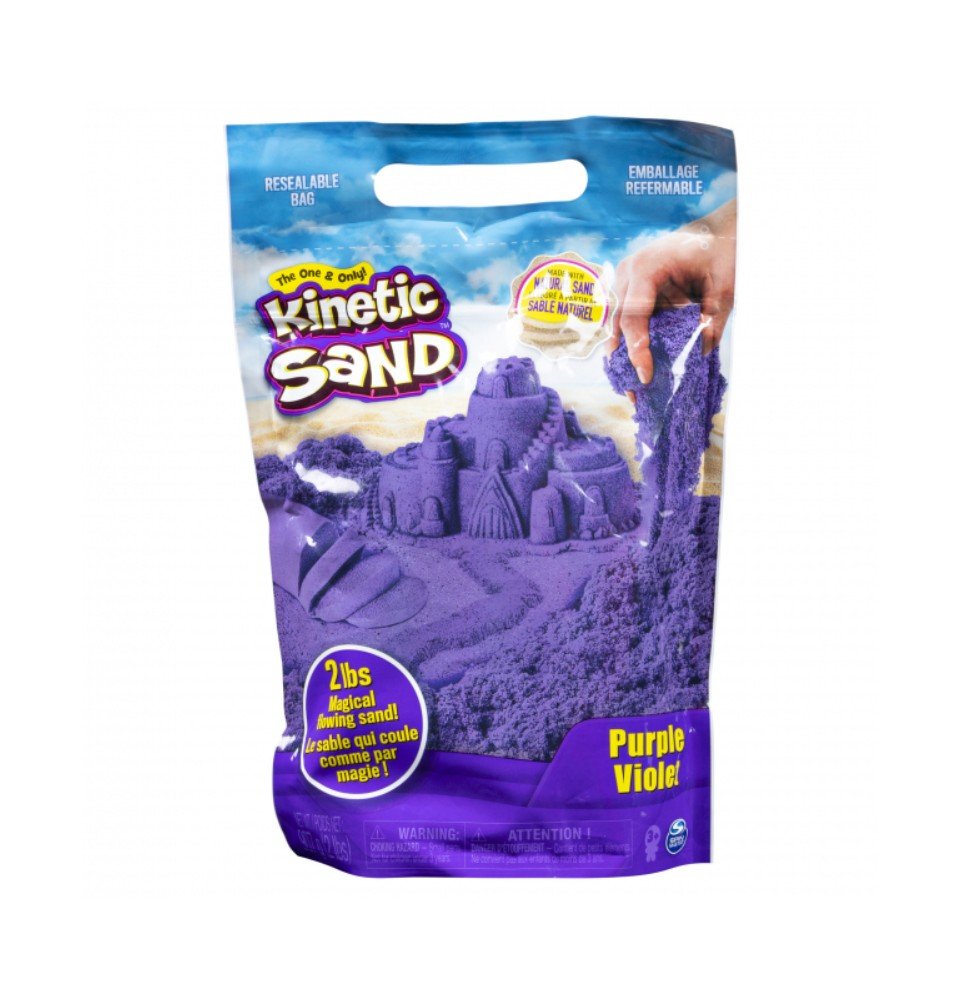 Kinetinis smėlis Spinmaster Kinetic Sand, 907g, Purple