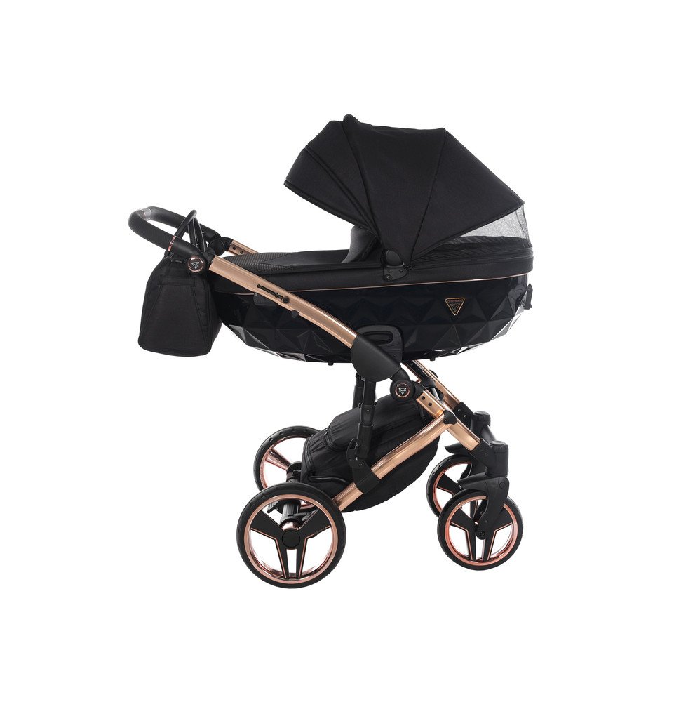 Universalus vežimėlis Junama Diamond S V3 3in1, Black-Coper