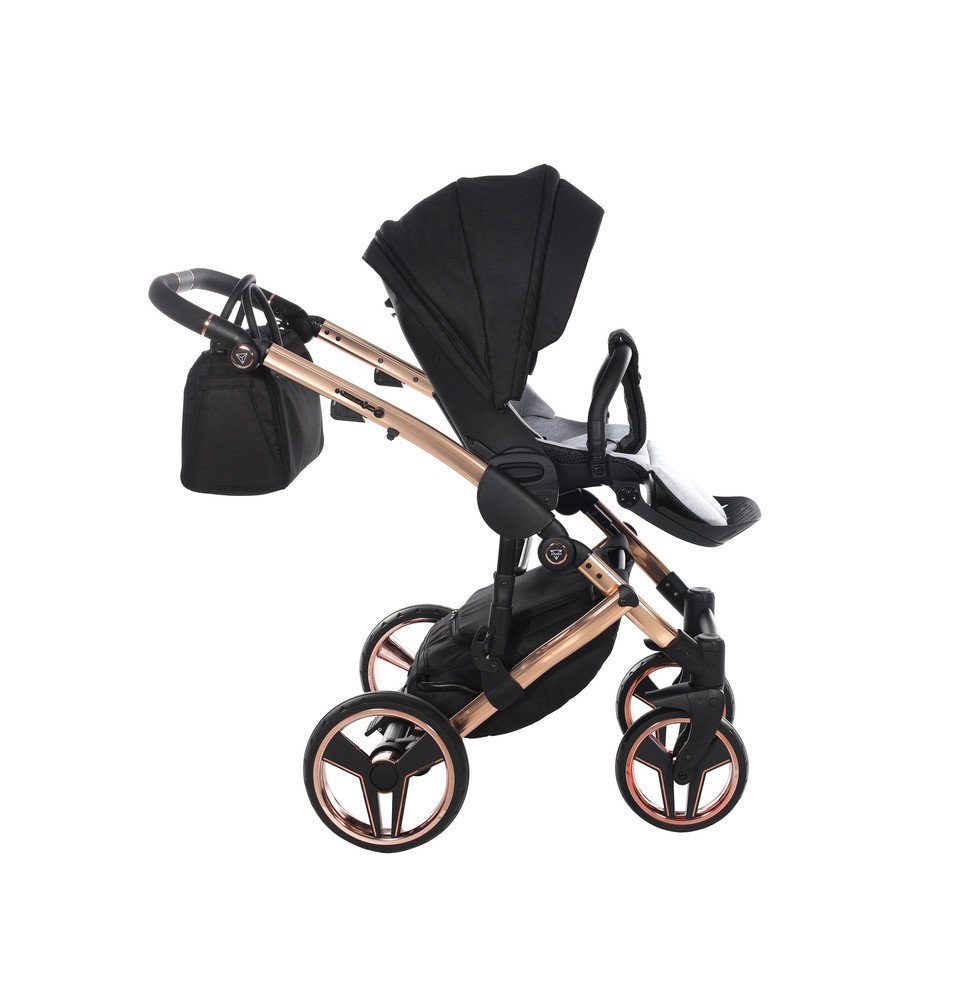 Universalus vežimėlis Junama Diamond S V3 3in1, Black-Coper
