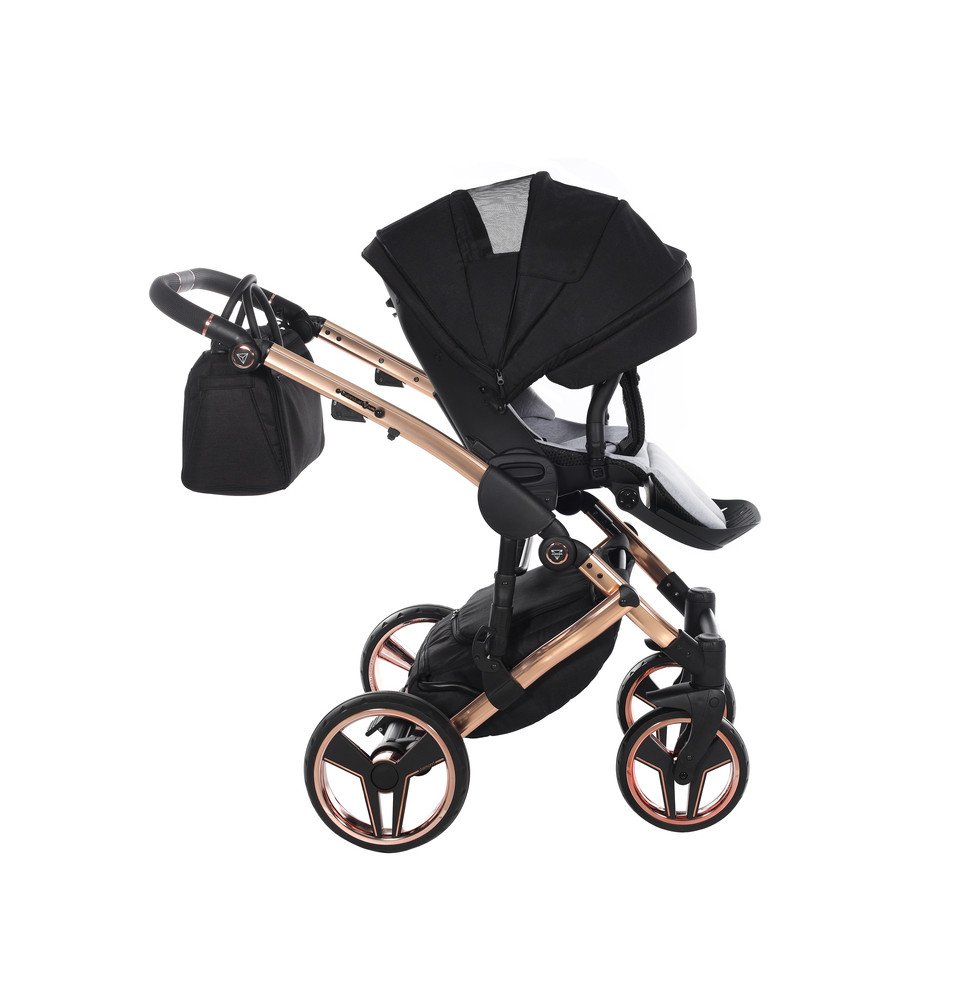 Universalus vežimėlis Junama Diamond S V3 3in1, Black-Coper