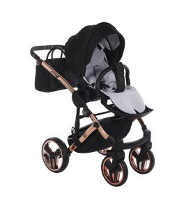 Universalus vežimėlis Junama Diamond S V3 3in1, Black-Coper