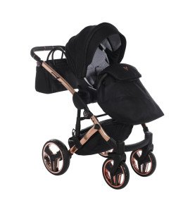 Universalus vežimėlis Junama Diamond S V3 3in1, Black-Coper