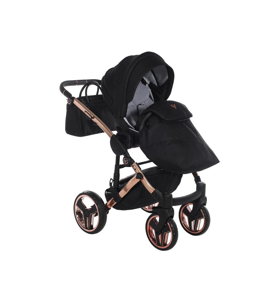 Universalus vežimėlis Junama Diamond S V3 3in1, Black-Coper