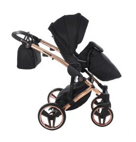 Universalus vežimėlis Junama Diamond S V3 3in1, Black-Coper