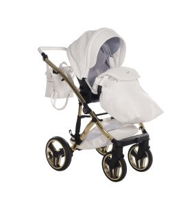 Universalus vežimėlis Junama Candy Premium 2in1, White