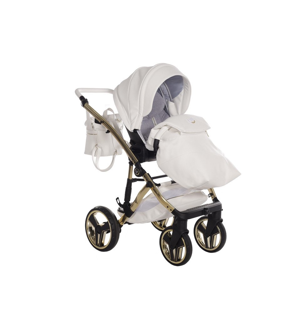 Universalus vežimėlis Junama Candy Premium 2in1, White