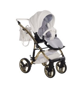Universalus vežimėlis Junama Candy Premium 2in1, White