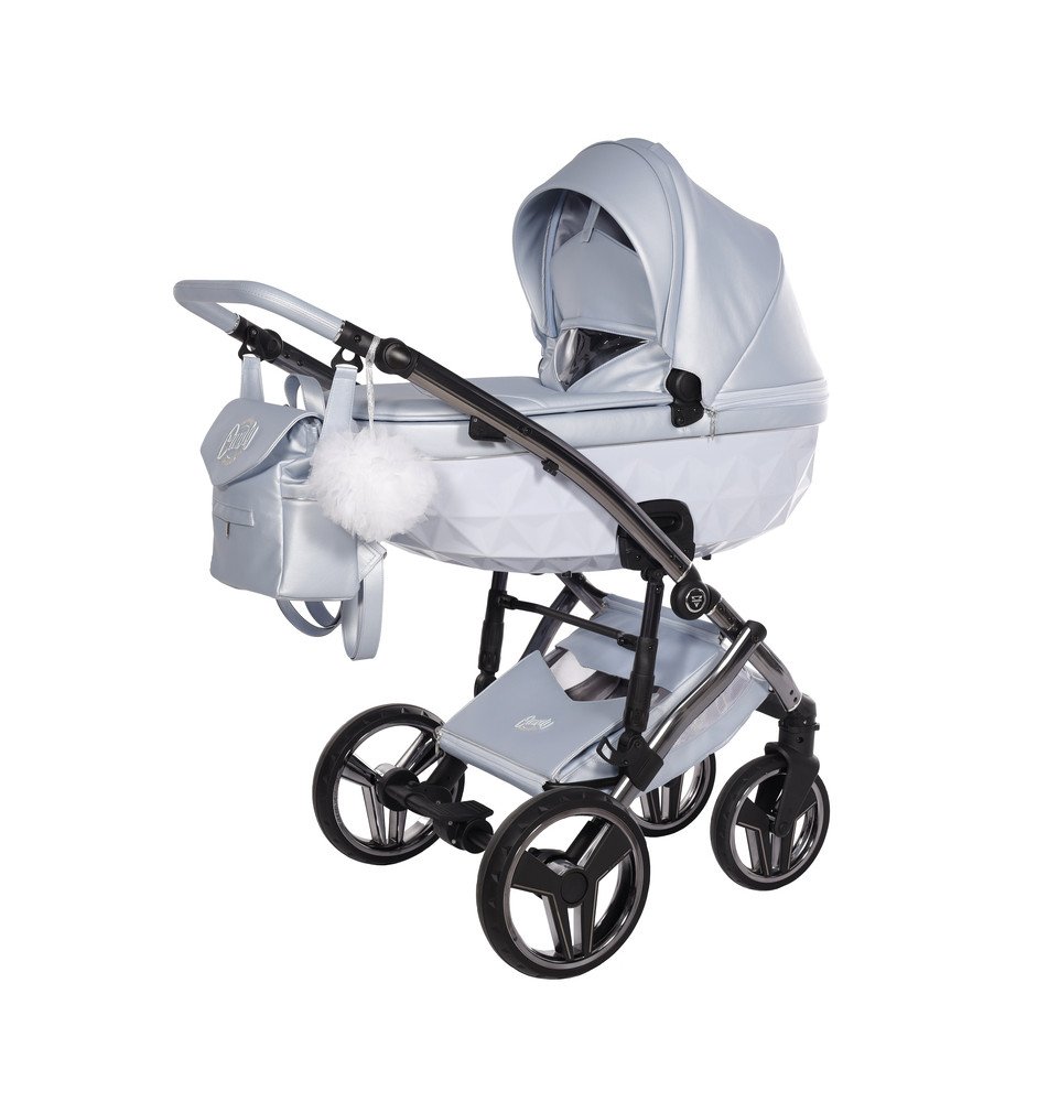 Universalus vežimėlis Junama Candy Premium 3in1, Blue