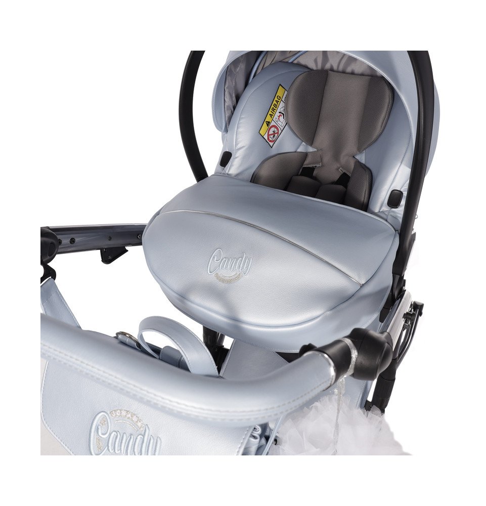 Universalus vežimėlis Junama Candy Premium 3in1, Blue