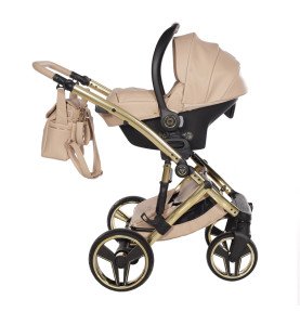 Universalus vežimėlis Junama Candy Premium 3in1, Beige