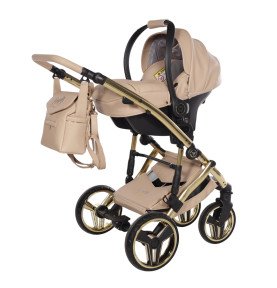 Universalus vežimėlis Junama Candy Premium 3in1, Beige