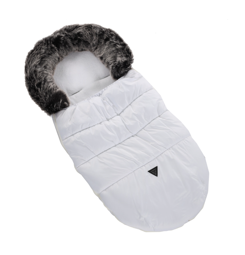 Miegmaišis vežimėliui Junama, White/Silver Miegmaišis vežimėliui Junama, White/Silver