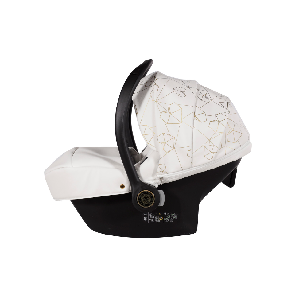 Automobilinė kėdutė Junama Heart, White Gold