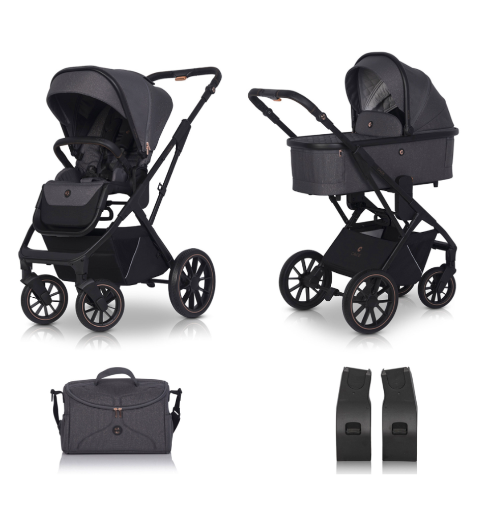 Universalus vežimėlis Cavoe Axo Shine French Grey Universalus vežimėlis Cavoe Axo Shine French Grey