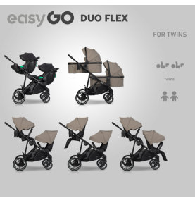 Universalus vežimėlis Easygo Duoflex Savana Beige
