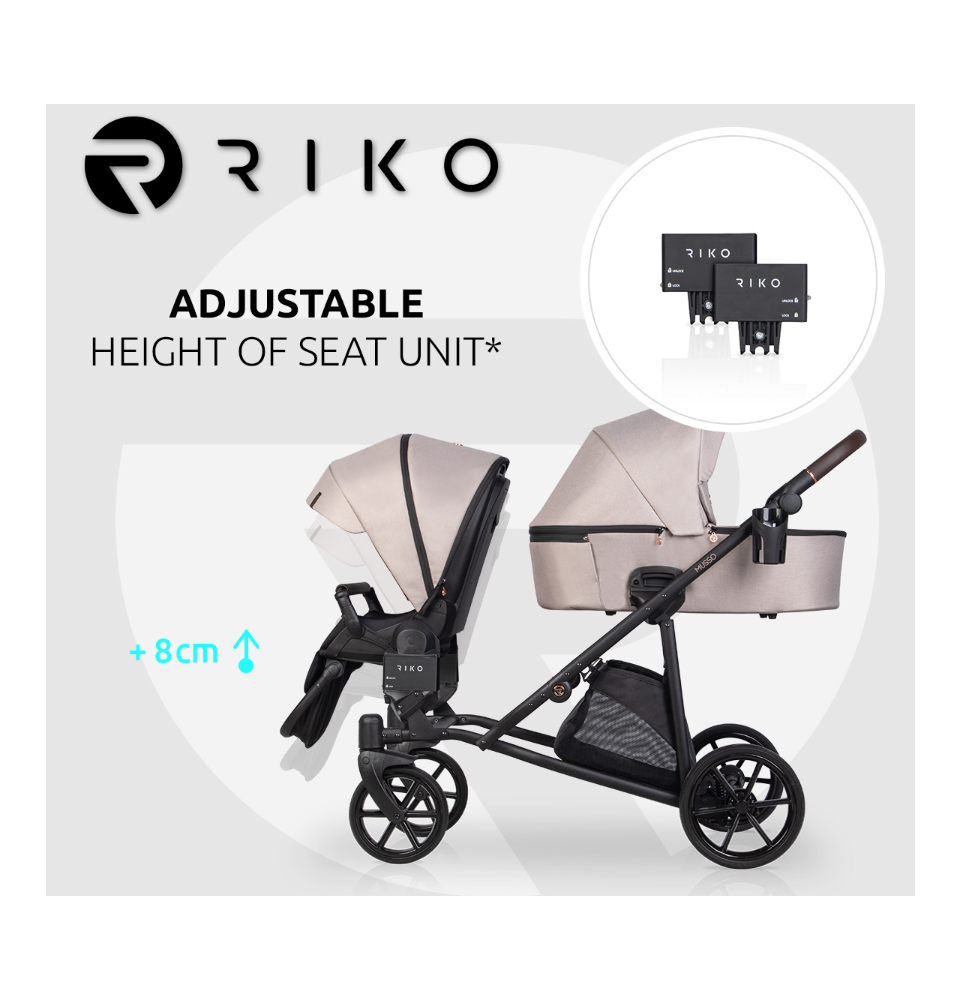 Universalus vežimėlis Riko Musso Taupe