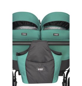 Universalus vežimėlis dvynukams Riko Basic Saxo Lagoon