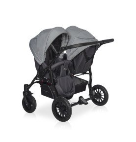 Universalus vežimėlis dvynukams Riko Basic Saxo Onyx