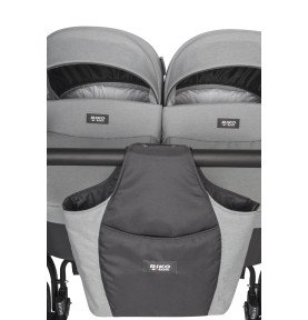 Universalus vežimėlis dvynukams Riko Basic Saxo Onyx