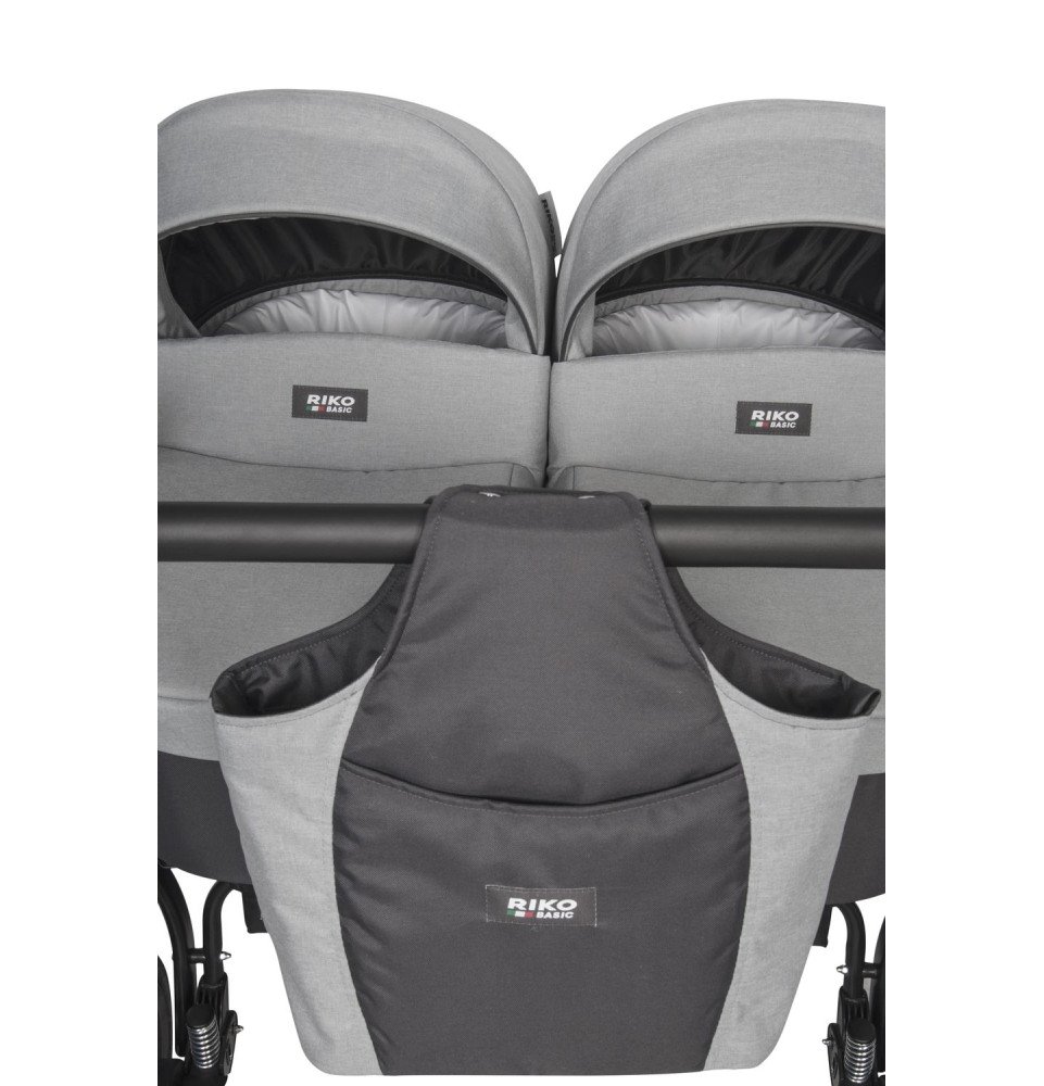 Universalus vežimėlis dvynukams Riko Basic Saxo Onyx