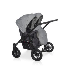 Universalus vežimėlis dvynukams Riko Basic Saxo Stone