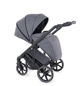 Universalus vežimėlis Coletto Flow 2in1, juodos spalvos važiuoklė FL-01