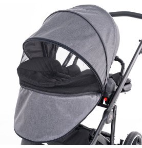 Universalus vežimėlis Coletto Flow 2in1, juodos spalvos važiuoklė FL-01