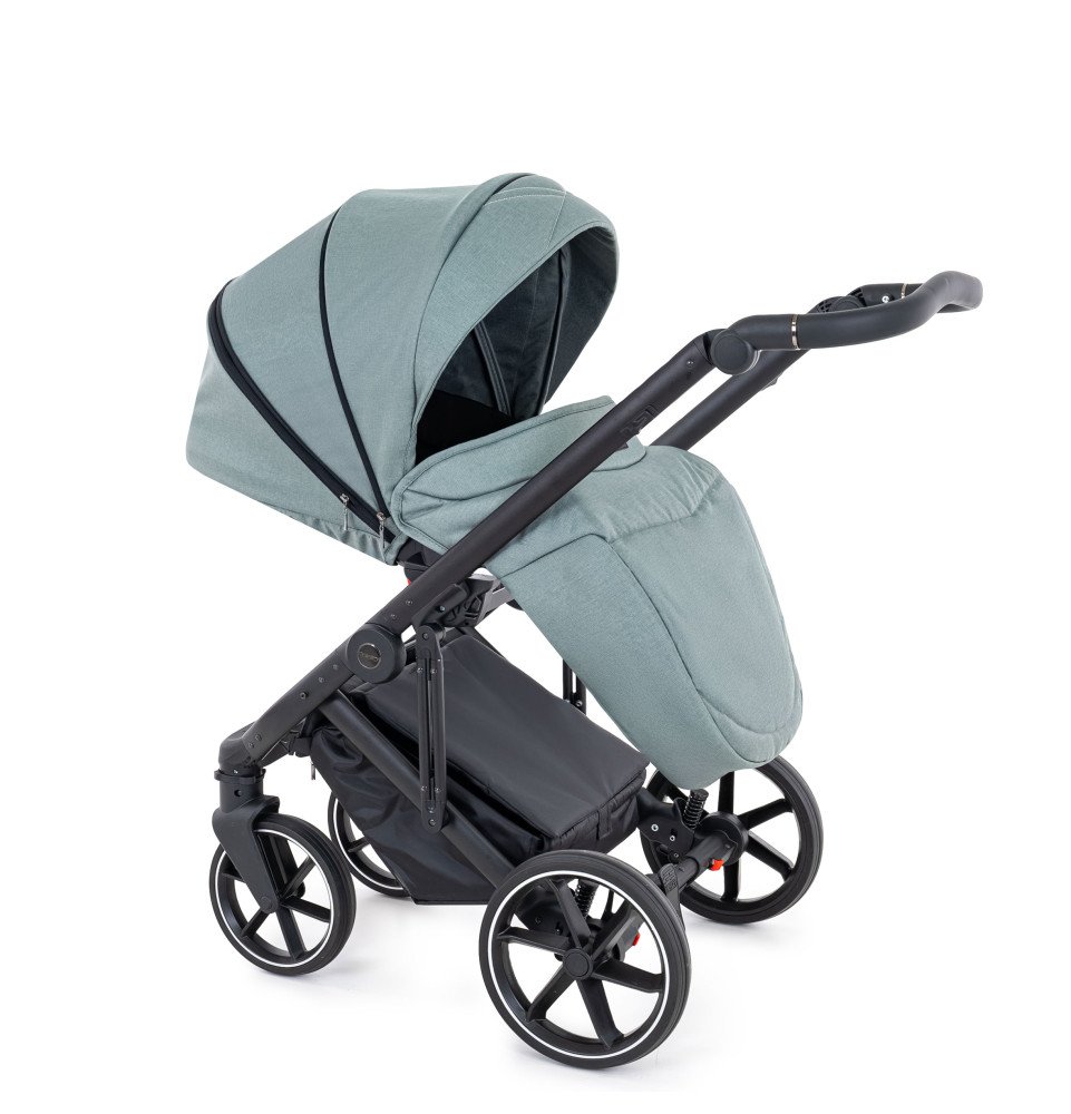 Universalus vežimėlis Coletto Flow 2in1, juodos spalvos važiuoklė FL-02