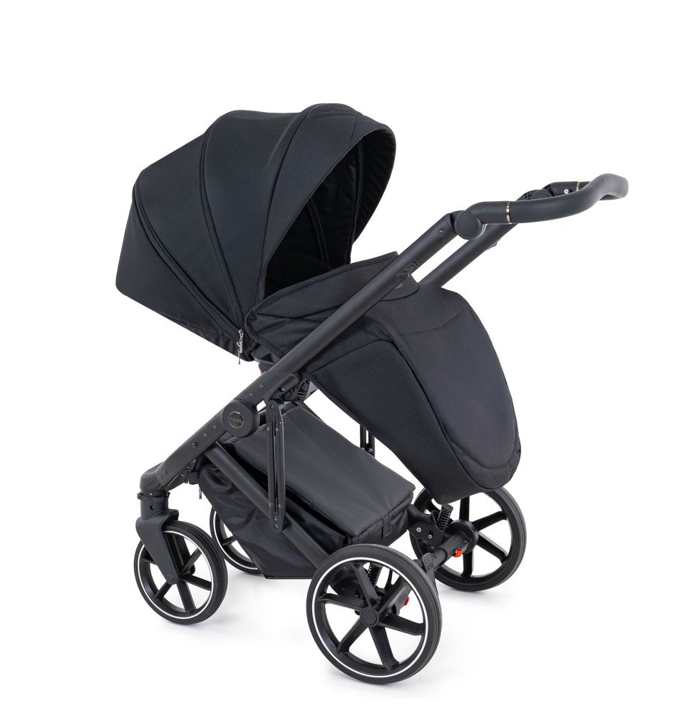 Universalus vežimėlis Coletto Flow 2in1, juodos spalvos važiuoklė FL-03