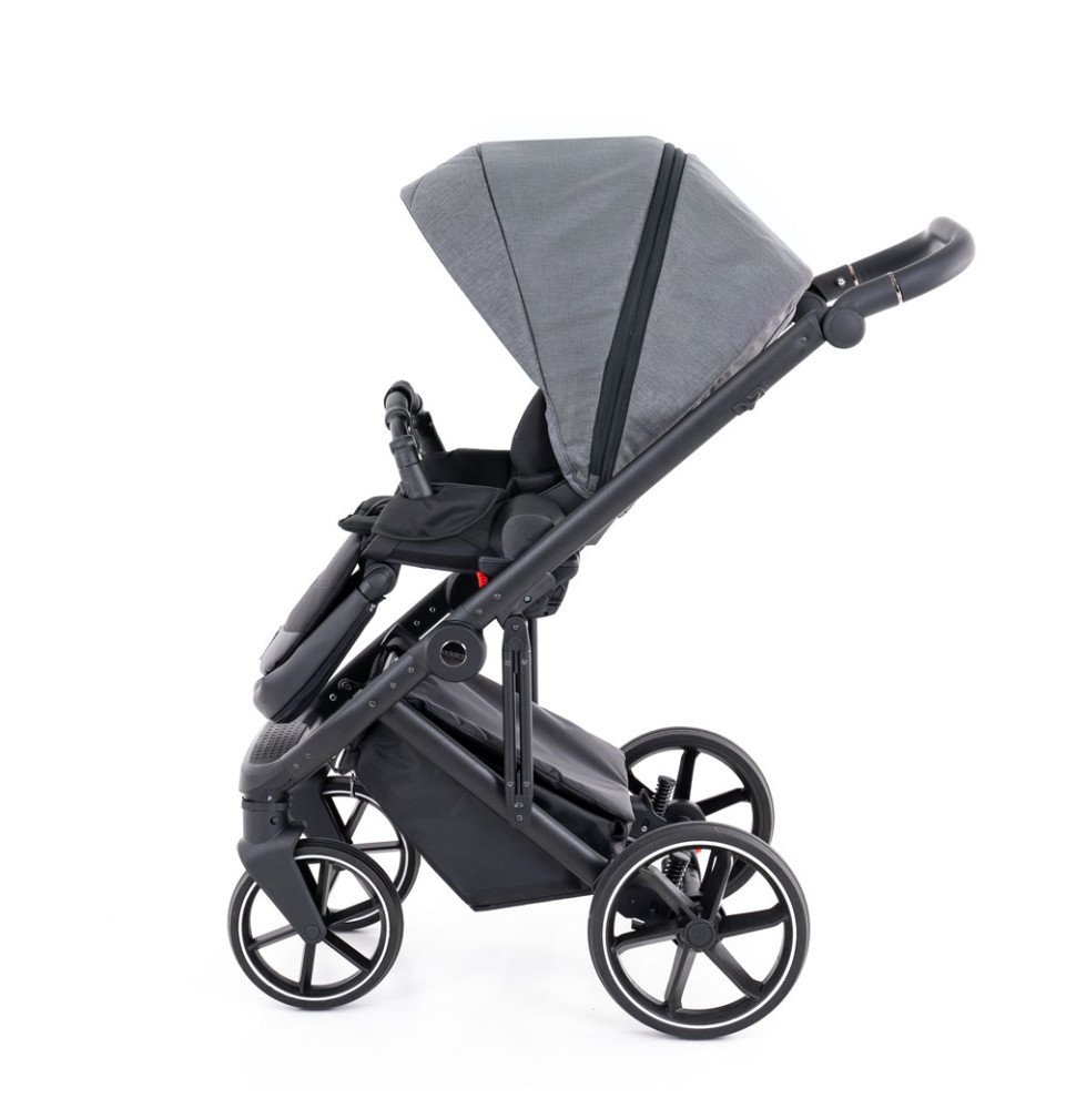 Universalus vežimėlis Coletto Flow 2in1, juodos spalvos važiuoklė FL-03