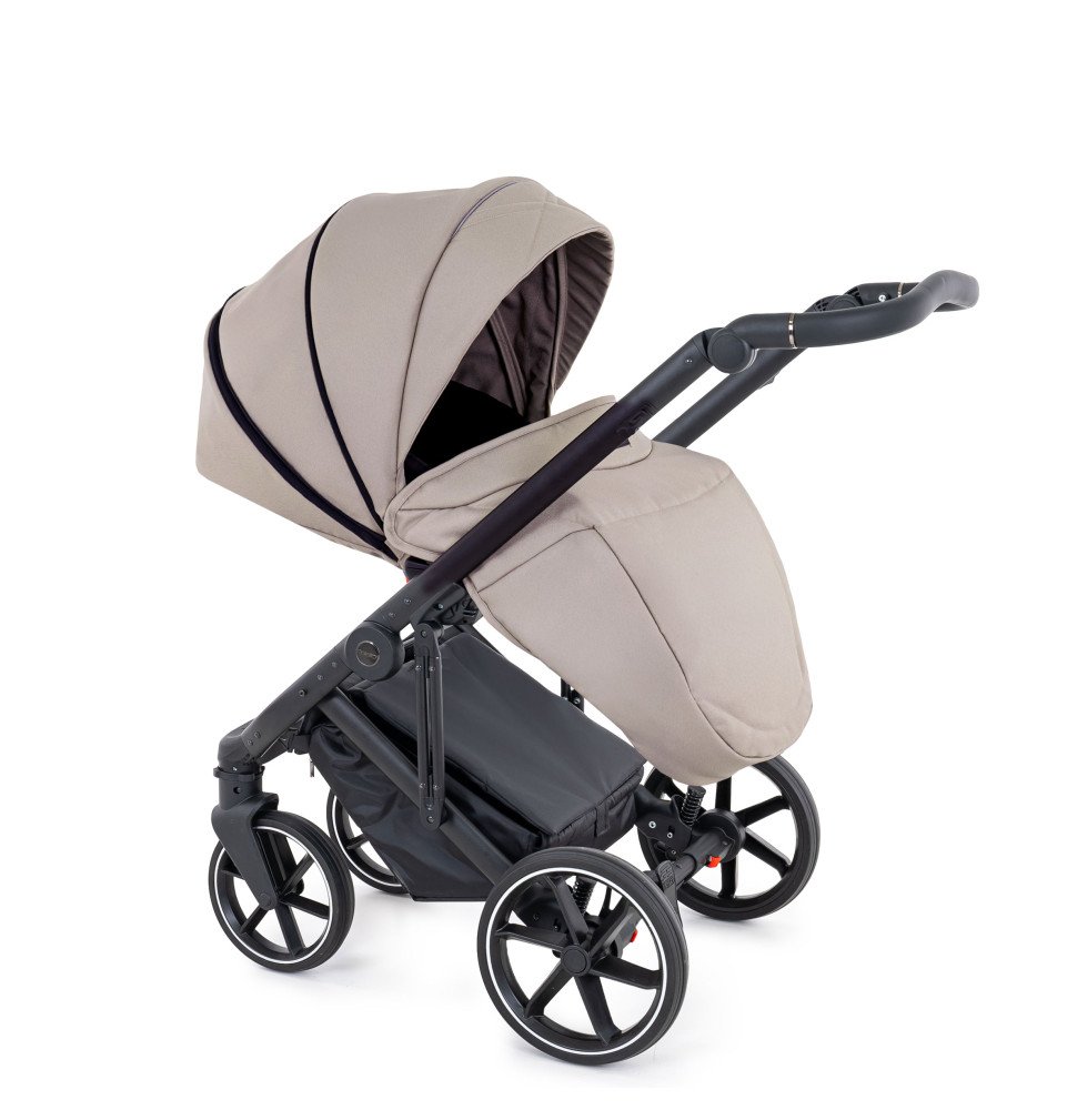 Universalus vežimėlis Coletto Flow 2in1, juodos spalvos važiuoklė FL-04