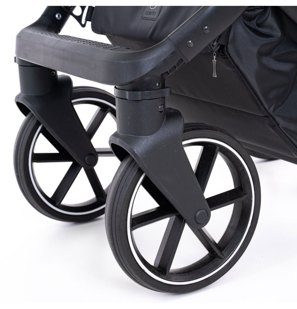 Universalus vežimėlis Coletto Flow 2in1, juodos spalvos važiuoklė FL-04