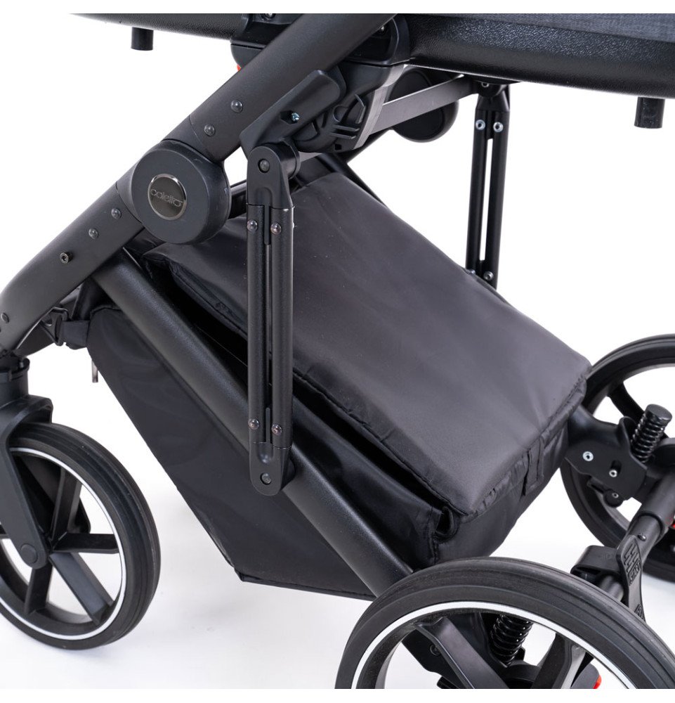 Universalus vežimėlis Coletto Flow 2in1, juodos spalvos važiuoklė FL-04