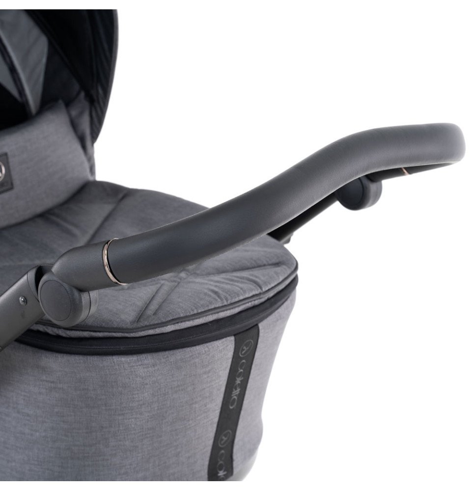 Universalus vežimėlis Coletto Flow 2in1, juodos spalvos važiuoklė FL-04