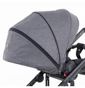 Universalus vežimėlis Coletto Flow 2in1, juodos spalvos važiuoklė FL-04
