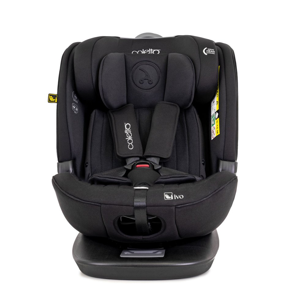 Automobilinė kėdutė Coletto Ivo I-SIZE Black 40-150 cm (0-36kg)