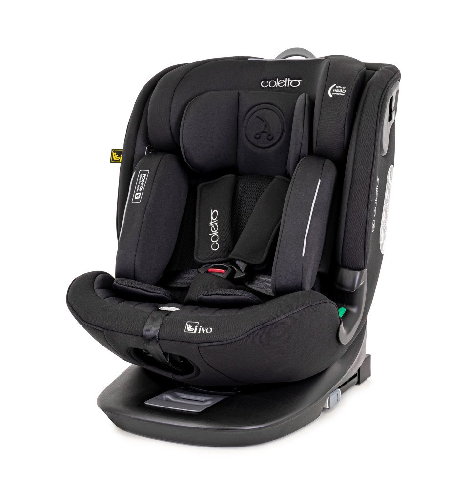 Automobilinė kėdutė Coletto Ivo I-SIZE Black 40-150 cm (0-36kg) Automobilinė kėdutė Coletto Ivo I-SIZE Black 40-150 cm (0-36kg)