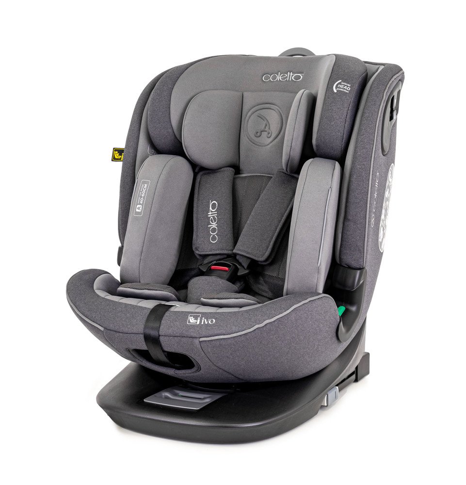 Automobilinė kėdutė Coletto Ivo I-SIZE Gray 40-150 cm (0-36kg) Automobilinė kėdutė Coletto Ivo I-SIZE Gray 40-150 cm (0-36kg)