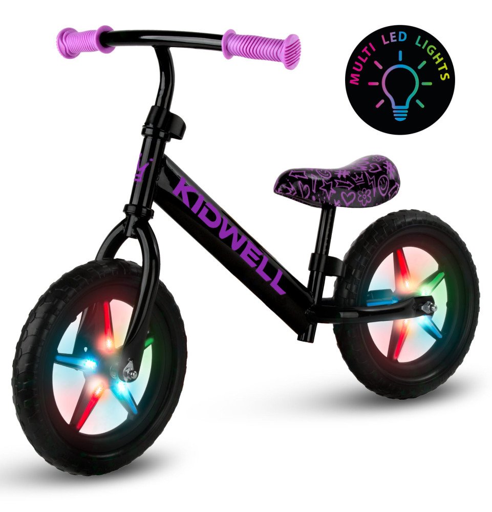 Balansinis dviratukas Kidwell Rebel LED Neon Pink