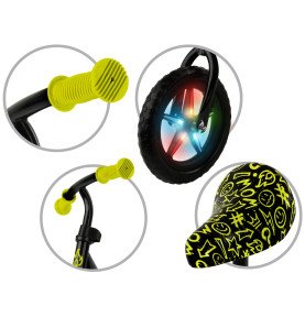 Balansinis dviratukas Kidwell Rebel LED Neon Yellow