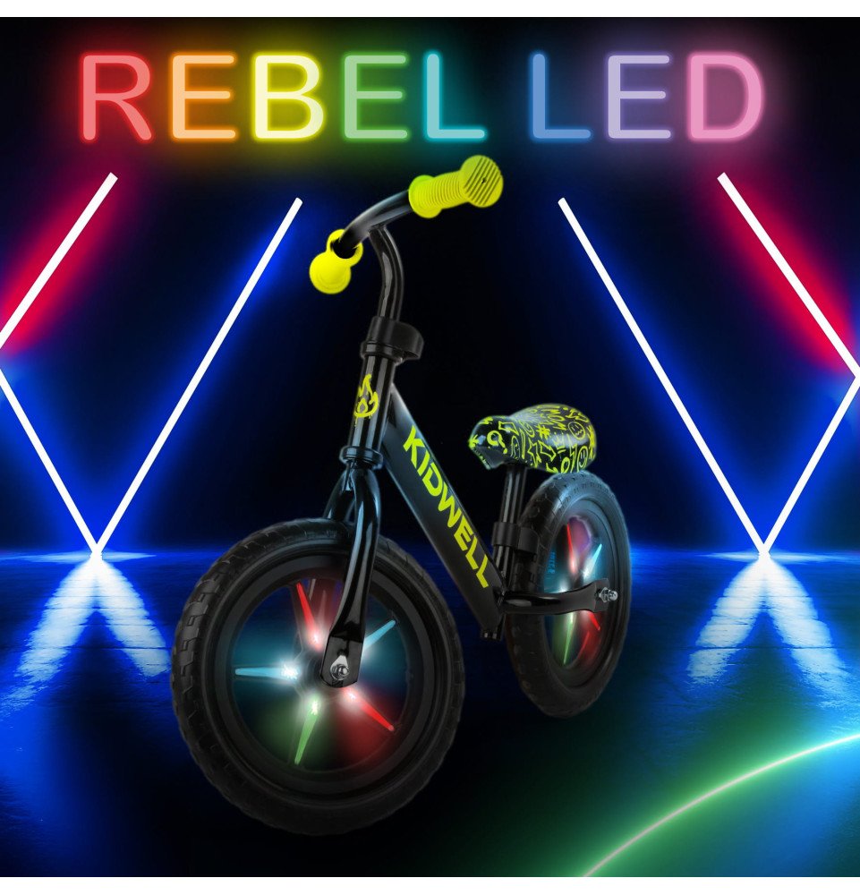 Balansinis dviratukas Kidwell Rebel LED Neon Yellow