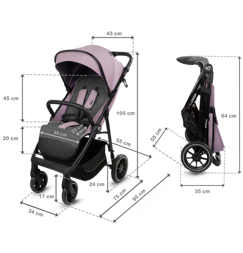 Sportinis vežimėlis Kidwell Enzo Pink