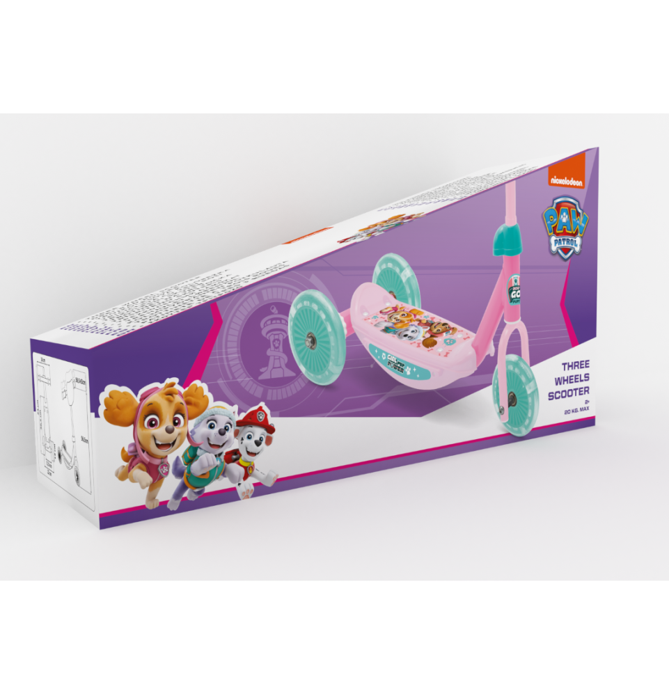 Vaikiškas paspirtukas Paw Patrol Girls